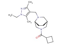 (1R*,5R*)-3-(cyclobutylcarbonyl)-6-[(1-ethyl-3,5-dimethyl-1H-pyrazol-4-yl)methyl]-3,6-diazabicyclo[3.2.2]nonane