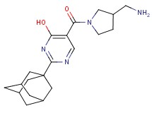 2-(1-adamantyl)-5-{[3-(aminomethyl)-1-pyrrolidinyl]carbonyl}-4-pyrimidinol dihydrochloride