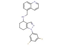 1-(3,5-difluorophenyl)-N-(5-quinolinylmethyl)-4,5,6,7-tetrahydro-1H-indazol-4-amine
