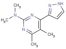N,N,4,5-tetramethyl-6-(1H-pyrazol-3-yl)-2-pyrimidinamine