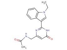 N-{[2-(1-ethyl-1H-indol-3-yl)-6-oxo-1,6-dihydropyrimidin-4-yl]methyl}acetamide