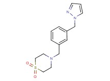 4-[3-(1H-pyrazol-1-ylmethyl)benzyl]thiomorpholine 1,1-dioxide