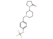 1-{1-[4-(trifluoromethoxy)benzyl]piperidin-3-yl}pyrrolidin-2-one