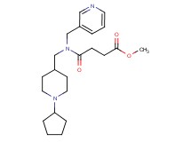 methyl 4-[[(1-cyclopentyl-4-piperidinyl)methyl](3-pyridinylmethyl)amino]-4-oxobutanoate