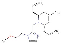 (2S*,6S*)-2,6-diallyl-1-{[1-(2-methoxyethyl)-1H-imidazol-2-yl]methyl}-4-methyl-1,2,3,6-tetrahydropyridine