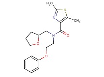 2,5-dimethyl-N-(2-phenoxyethyl)-N-(tetrahydrofuran-2-ylmethyl)-1,3-thiazole-4-carboxamide