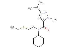 N-cyclohexyl-N-[2-(ethylthio)ethyl]-3-isopropyl-1-methyl-1H-pyrazole-5-carboxamide