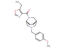 (1S*,5R*)-6-[(5-ethyl-1,3-oxazol-4-yl)carbonyl]-3-(4-methoxybenzyl)-3,6-diazabicyclo[3.2.2]nonane