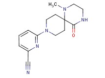6-(1-methyl-5-oxo-1,4,9-triazaspiro[5.5]undec-9-yl)pyridine-2-carbonitrile