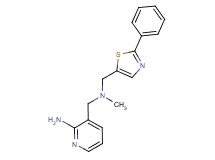 3-({methyl[(2-phenyl-1,3-thiazol-5-yl)methyl]amino}methyl)pyridin-2-amine