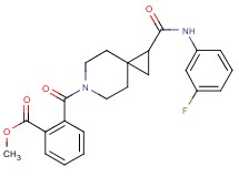 methyl 2-[(1-{[(3-fluorophenyl)amino]carbonyl}-6-azaspiro[2.5]oct-6-yl)carbonyl]benzoate