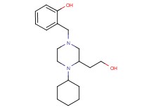 2-{[4-cyclohexyl-3-(2-hydroxyethyl)-1-piperazinyl]methyl}phenol