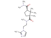 (1S*,3R*)-N~1~,N~3~,N~3~,1,2,2-hexamethyl-N~1~-[2-(2-methyl-1H-imidazol-1-yl)ethyl]-1,3-cyclopentanedicarboxamide