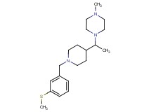 1-methyl-4-(1-{1-[3-(methylthio)benzyl]-4-piperidinyl}ethyl)piperazine