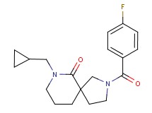 7-(cyclopropylmethyl)-2-(4-fluorobenzoyl)-2,7-diazaspiro[4.5]decan-6-one