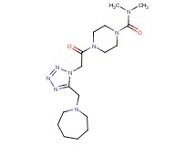 4-{[5-(azepan-1-ylmethyl)-1H-tetrazol-1-yl]acetyl}-N,N-dimethylpiperazine-1-carboxamide