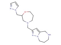 2-{[2-(1H-pyrazol-1-ylmethyl)-1,4-oxazepan-4-yl]methyl}-5,6,7,8-tetrahydro-4H-pyrazolo[1,5-a][1,4]diazepine dihydrochloride
