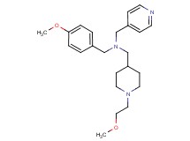 (4-methoxybenzyl){[1-(2-methoxyethyl)-4-piperidinyl]methyl}(4-pyridinylmethyl)amine