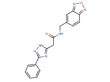 N-(2,1,3-benzoxadiazol-5-ylmethyl)-2-(3-phenyl-1H-1,2,4-triazol-5-yl)acetamide
