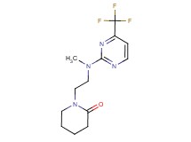1-(2-{methyl[4-(trifluoromethyl)pyrimidin-2-yl]amino}ethyl)piperidin-2-one