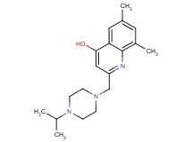 2-[(4-isopropylpiperazin-1-yl)methyl]-6,8-dimethylquinolin-4-ol