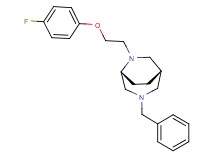 (1S*,5R*)-3-benzyl-6-[2-(4-fluorophenoxy)ethyl]-3,6-diazabicyclo[3.2.2]nonane