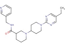 1'-(5-ethylpyrimidin-2-yl)-N-(pyridin-3-ylmethyl)-1,4'-bipiperidine-3-carboxamide