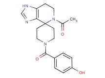 4-[(5-acetyl-1,5,6,7-tetrahydro-1'H-spiro[imidazo[4,5-c]pyridine-4,4'-piperidin]-1'-yl)carbonyl]phenol