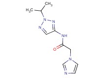 2-(1H-imidazol-1-yl)-N-(2-isopropyl-2H-1,2,3-triazol-4-yl)acetamide