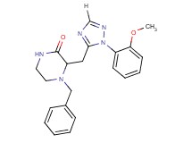 4-benzyl-3-{[1-(2-methoxyphenyl)-1H-1,2,4-triazol-5-yl]methyl}piperazin-2-one