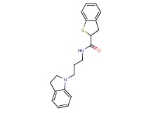 N-[3-(2,3-dihydro-1H-indol-1-yl)propyl]-2,3-dihydro-1-benzothiophene-2-carboxamide