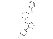 1-{[3-(4-chlorophenyl)-1H-pyrazol-4-yl]methyl}-N-phenyl-3-piperidinamine