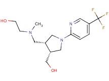 2-[({(3R*,4R*)-4-(hydroxymethyl)-1-[5-(trifluoromethyl)pyridin-2-yl]pyrrolidin-3-yl}methyl)(methyl)amino]ethanol