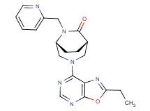 (1S*,5R*)-3-(2-ethyl[1,3]oxazolo[5,4-d]pyrimidin-7-yl)-6-(pyridin-2-ylmethyl)-3,6-diazabicyclo[3.2.2]nonan-7-one