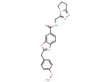 N-(6,7-dihydro-5H-pyrrolo[2,1-c][1,2,4]triazol-3-ylmethyl)-2-(4-methoxybenzyl)-1,3-benzoxazole-6-carboxamide