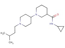 N-cyclopropyl-1'-(3-methylbutyl)-1,4'-bipiperidine-3-carboxamide