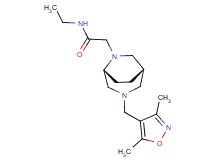 2-{(1S*,5R*)-3-[(3,5-dimethyl-4-isoxazolyl)methyl]-3,6-diazabicyclo[3.2.2]non-6-yl}-N-ethylacetamide