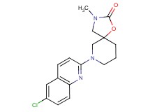 7-(6-chloro-2-quinolinyl)-3-methyl-1-oxa-3,7-diazaspiro[4.5]decan-2-one