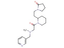 1-(2-{1-[N-methyl-N-(3-pyridinylmethyl)glycyl]-2-piperidinyl}ethyl)-2-pyrrolidinone