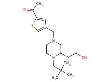 1-(4-{[4-(2,2-dimethylpropyl)-3-(2-hydroxyethyl)-1-piperazinyl]methyl}-2-thienyl)ethanone