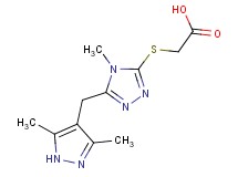 ({5-[(3,5-dimethyl-1H-pyrazol-4-yl)methyl]-4-methyl-4H-1,2,4-triazol-3-yl}thio)acetic acid