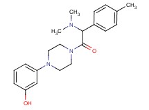 3-{4-[(dimethylamino)(4-methylphenyl)acetyl]-1-piperazinyl}phenol
