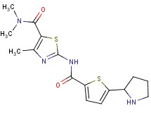 N,N,4-trimethyl-2-({[5-(2-pyrrolidinyl)-2-thienyl]carbonyl}amino)-1,3-thiazole-5-carboxamide trifluoroacetate