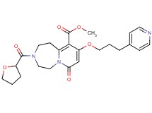methyl 7-oxo-9-[3-(4-pyridinyl)propoxy]-3-(tetrahydro-2-furanylcarbonyl)-1,2,3,4,5,7-hexahydropyrido[1,2-d][1,4]diazepine-10-carboxylate