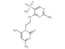 4,6-dimethyl-1-(2-{[2-methyl-5-(methylsulfonyl)pyrimidin-4-yl]amino}ethyl)pyrimidin-2(1H)-one