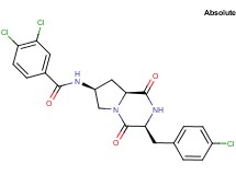 3,4-dichloro-N-[(3S,7S,8aS)-3-(4-chlorobenzyl)-1,4-dioxooctahydropyrrolo[1,2-a]pyrazin-7-yl]benzamide