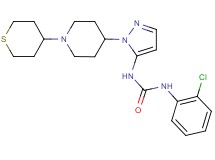 N-(2-chlorophenyl)-N'-{1-[1-(tetrahydro-2H-thiopyran-4-yl)-4-piperidinyl]-1H-pyrazol-5-yl}urea