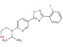 2-[{5-[3-(2-fluorophenyl)-1,2,4-oxadiazol-5-yl]-2-pyridinyl}(isopropyl)amino]ethanol