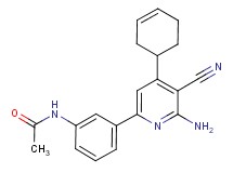 N-[3-(6-amino-5-cyano-4-cyclohex-3-en-1-ylpyridin-2-yl)phenyl]acetamide