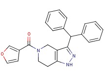 3-(diphenylmethyl)-5-(3-furoyl)-4,5,6,7-tetrahydro-1H-pyrazolo[4,3-c]pyridine